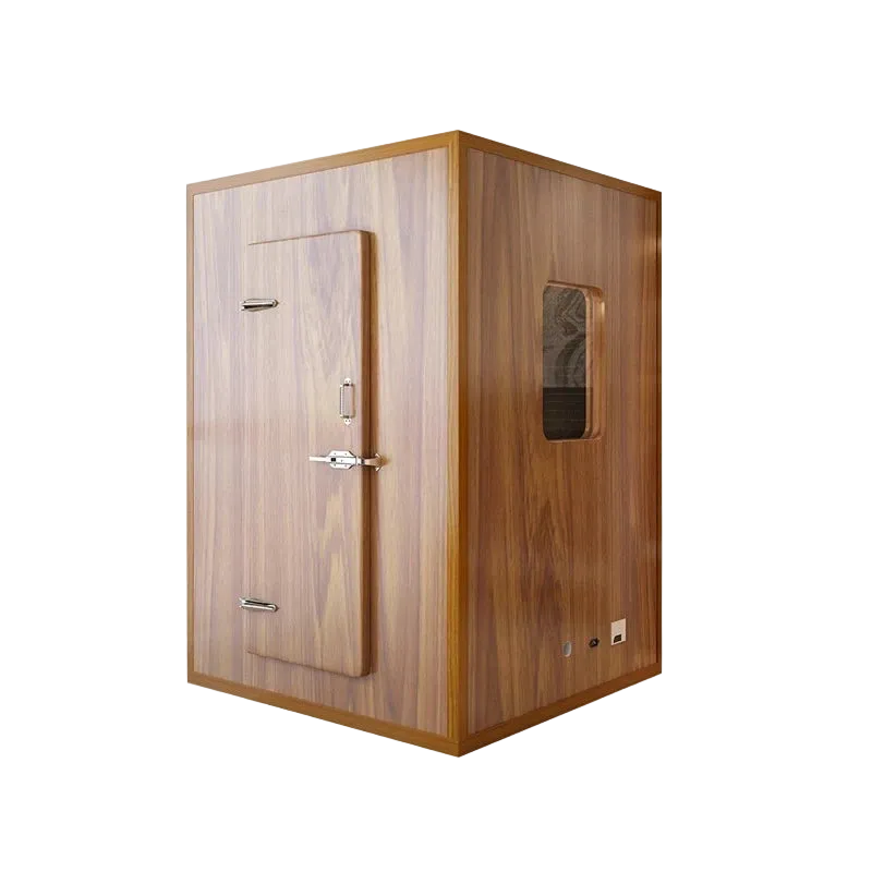 Solid vocal booth wood edition with soundproof wooden exterior for professional recording