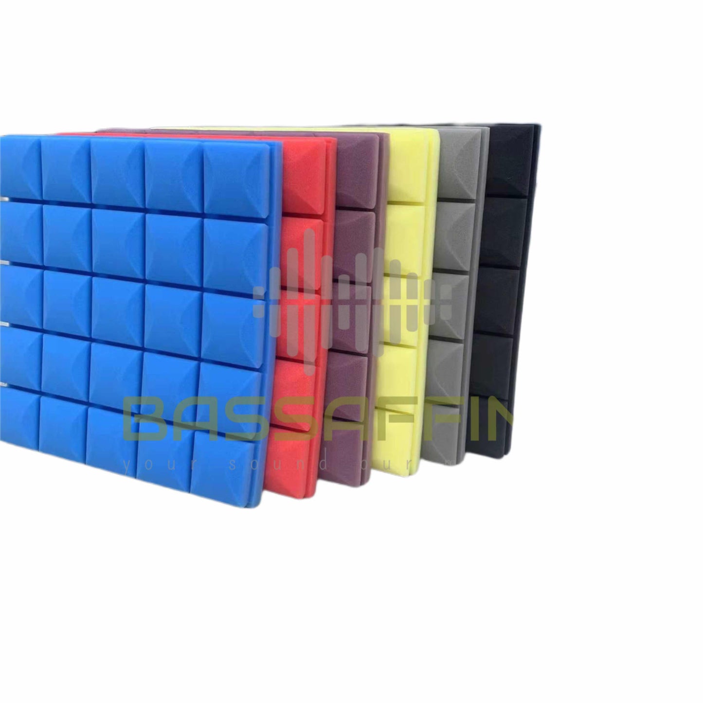 Rechteckige Bassaffine Akustikpaneele aus Schaumstoff für die SOLID Polymerfiber Vocal Booth. Glatte, moderne Oberfläche für zusätzliche Schallabsorption und optimierte Raumakustik. Ideal für Tonstudios, Streaming und Home-Recording.